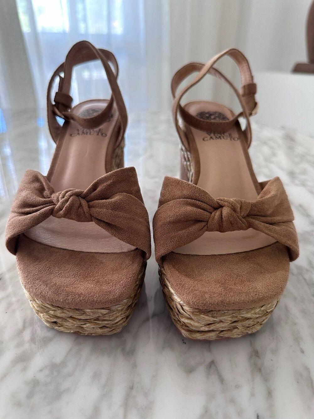 Vince Camuto Clarinna Espadrille Platform Sandal Heel NEW Without Box US 6 36